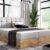 Bed with built-in mattress (continental) Wood 1 (light oak color)