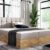 Bed with built-in mattress (continental) Wood 1 (light oak color)