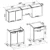 Kitchen set MARIJA 200, white