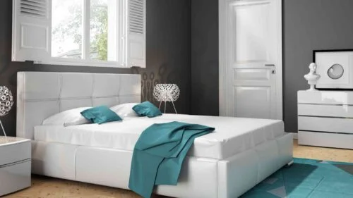 Upholstered bed-KOS-in-cloth-Madrid-120-softened