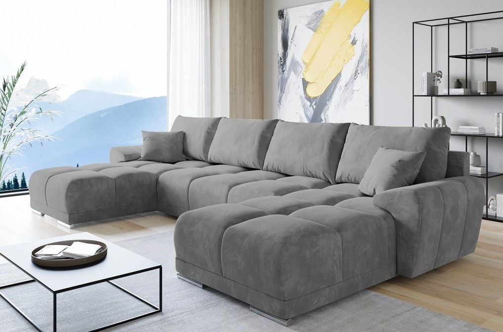 Modernus minkštas kampas Sicilija Max – komfortas, funkcionalumas ir stilius jūsų svetainei