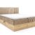 Lova su įmontuotu čiužiniu (continental) Wood 11 (šviesaus ąžuolo spalvos)