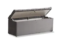 Visco Lux Gray Ottoman