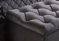 Visco Lux Gray Ottoman