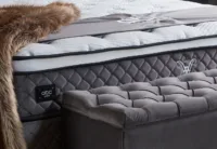 Visco Lux Gray Ottoman