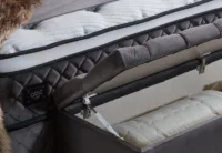 Visco Lux Gray Ottoman